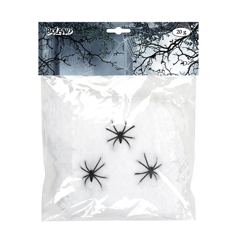 Spinrag met Spinnen – Halloween Decoratie (20 g)