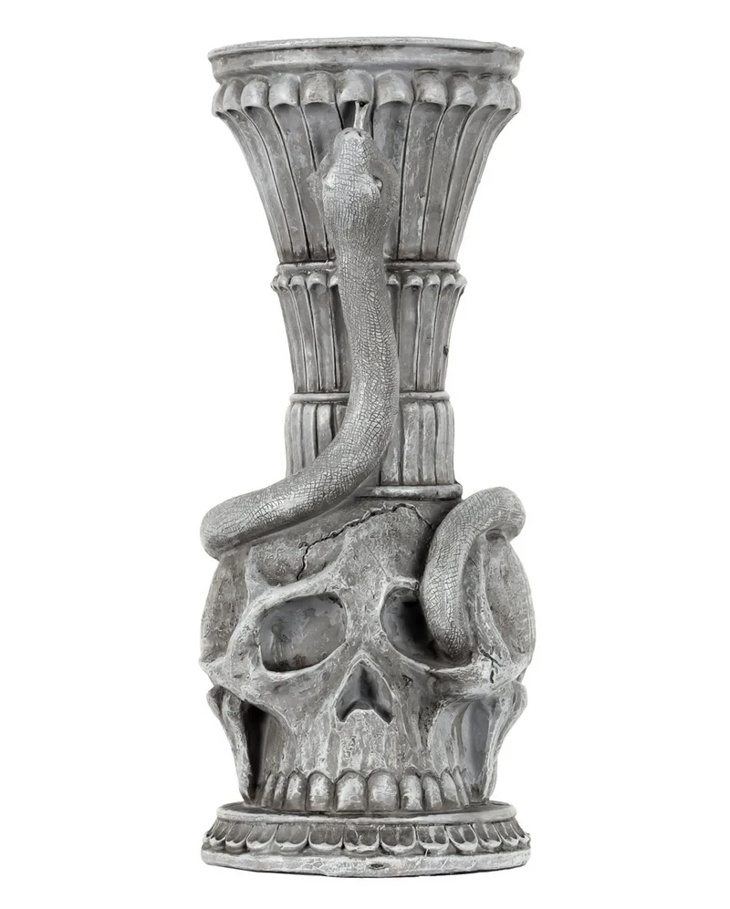 Gothic Skull & Schlange Kerzenhalter 25cm