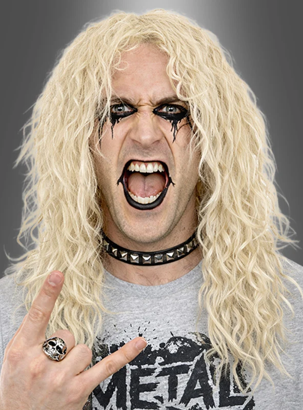 Langhaar Perücke Rocker Heavy Metal