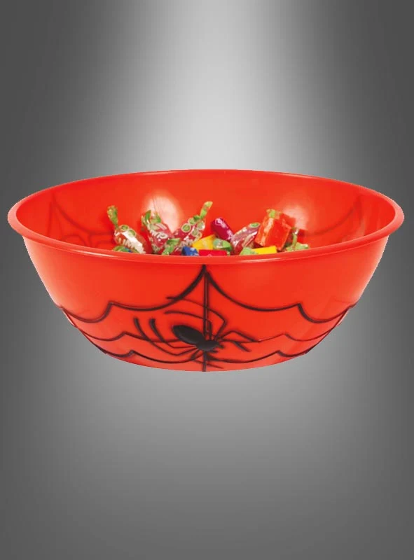 Halloween Schüssel 27cm Spinnen-Motiv