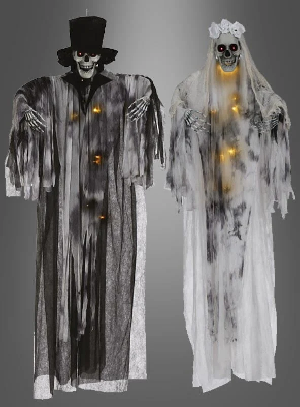 Braut oder Bräutigam 180cm Halloween Deko mit Licht