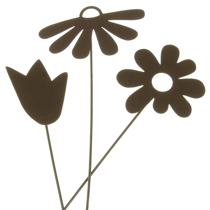 3er Set Blumenstecker Stab