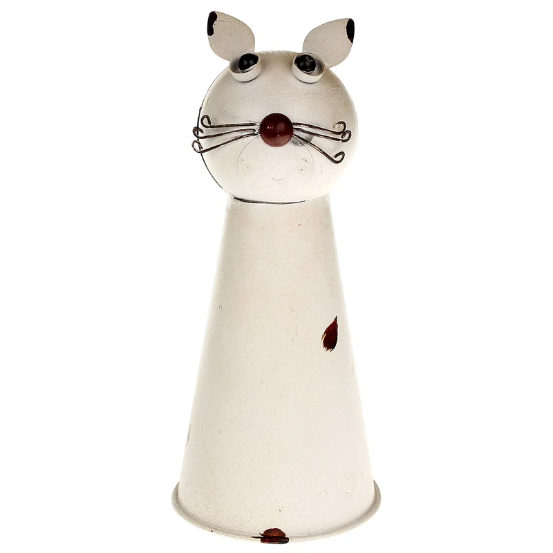 Zaunhocker Katze aus Blech