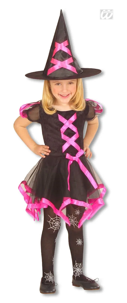 Hexen Kinderkostüm pink