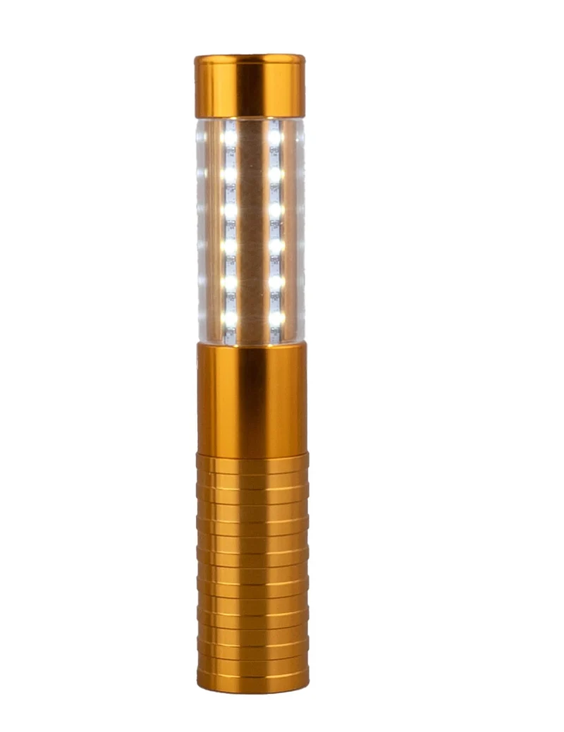 Funkelnde LED-Flaschenlampe Gold 4 x 23 cm