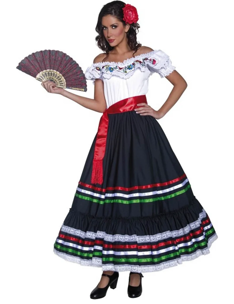 Mexikanische Tänzerin Kostüm für Damen