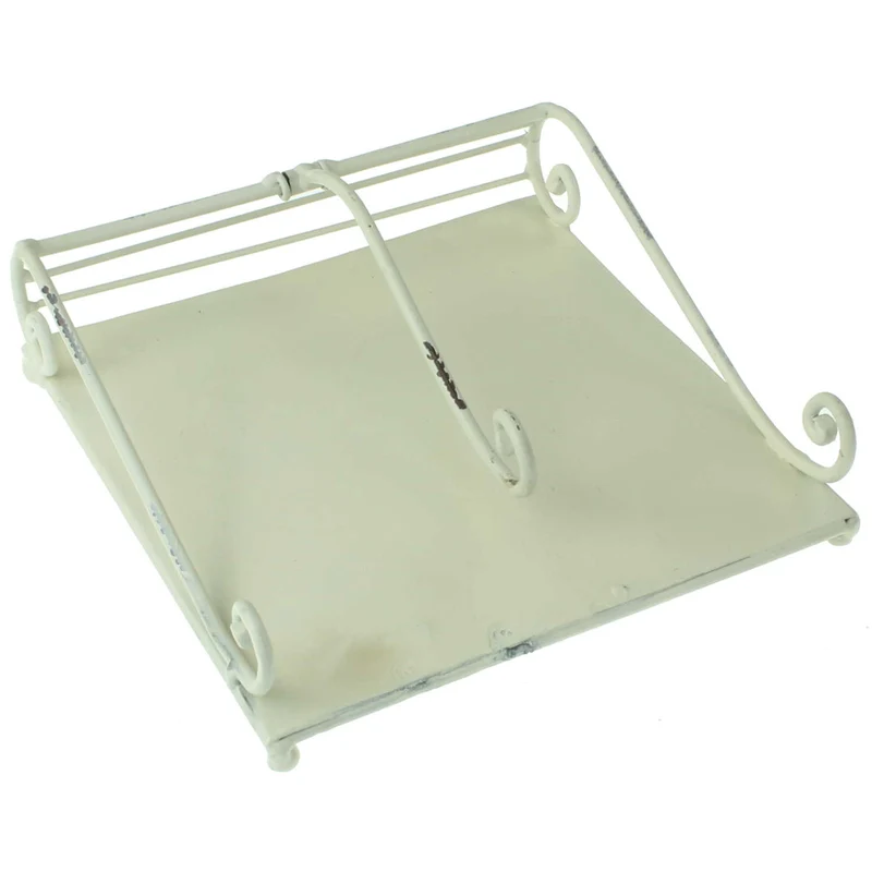 Serviettenhalter Weiß Metall