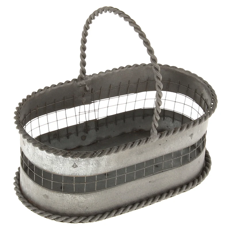 Metall Körbchen Oval
