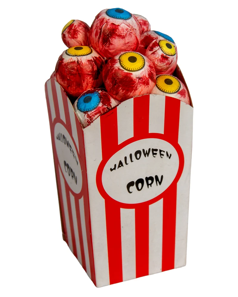 Blutige Augen als Popcorn Snack 17cm