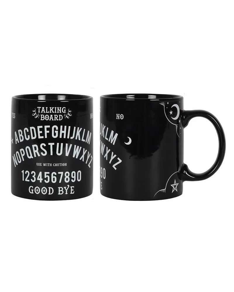 Schwarzer Hexenbrett Kaffeebecher