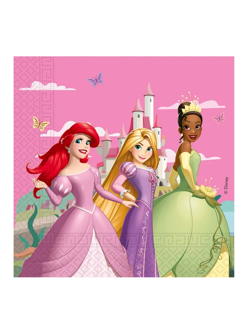 20 Disney Princess™ Servietten 33 x 33 cm