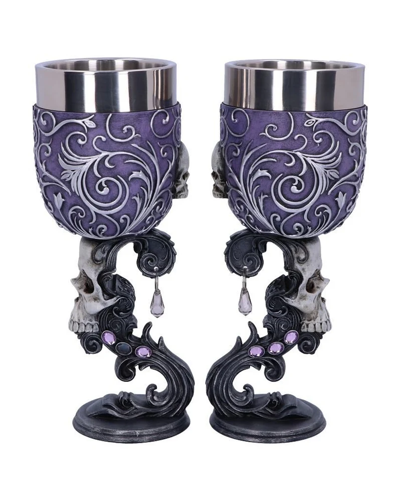 Death Desire Totenkopf Kelch - 2er Set