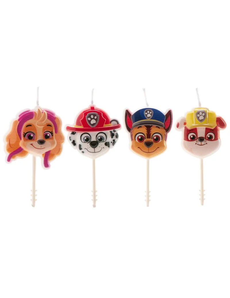 4 Paw Patrol™ Geburtstagskerzen