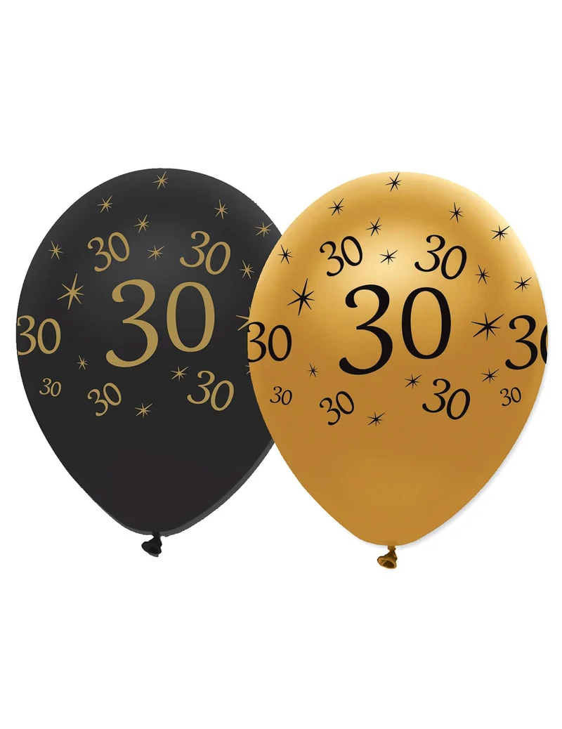 6 Luftballons 30. Geburtstag