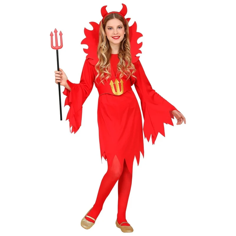 Halloween Kleid Rotes Kind Teufel