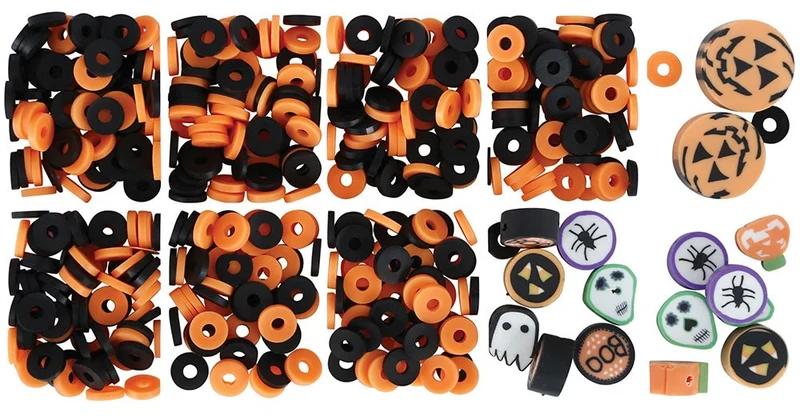 Halloween Bastelset Armbänder Perlen machen