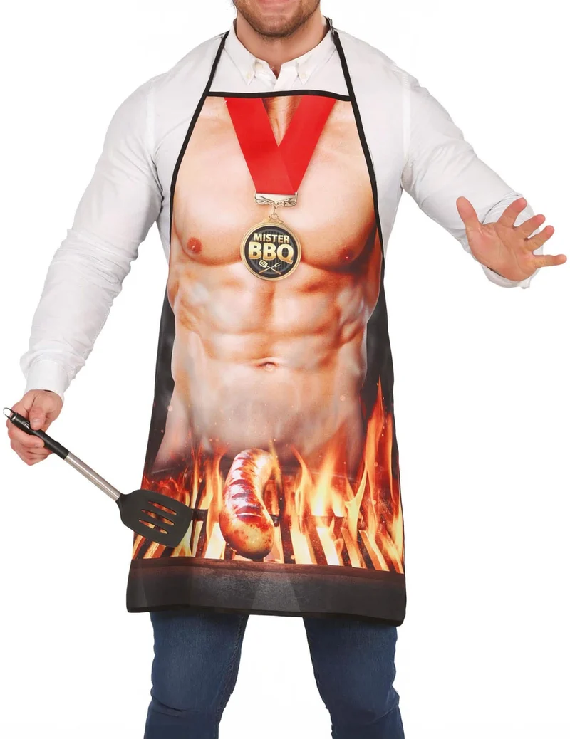Mister Barbecue Lustige Grillschürze für Erwachsene