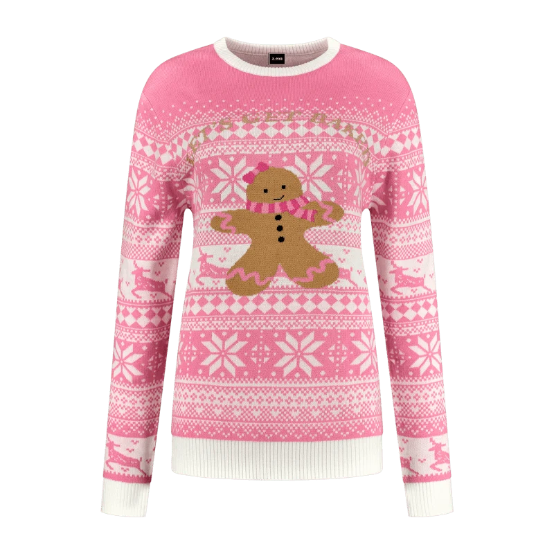 Weihnachtspulli Rosa Lebkuchen