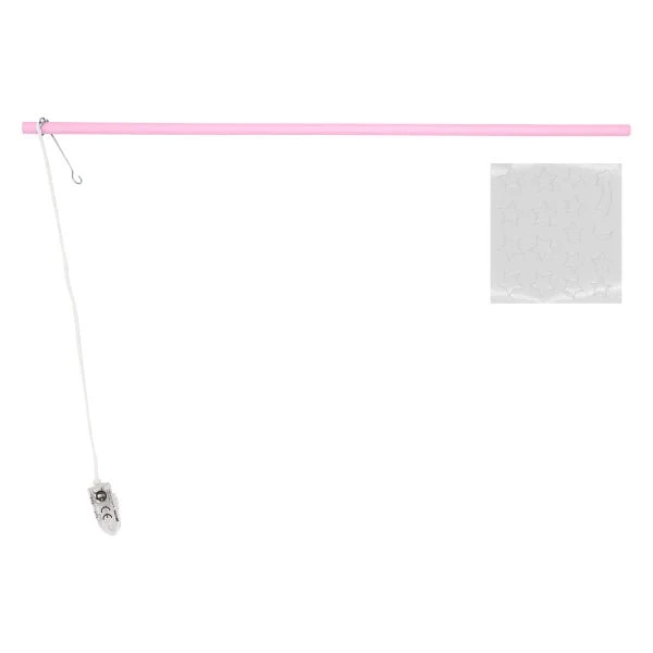 LED-Lampionstab, rosa, 40 cm, inkl. 17 Leuchtaufkleber
