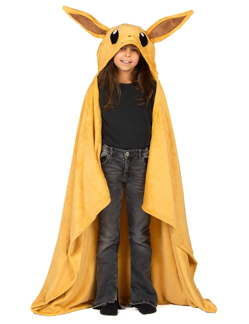 Evoli Pokémon™ Kapuzen-Fleece-Decken-Kostüm für Kinder