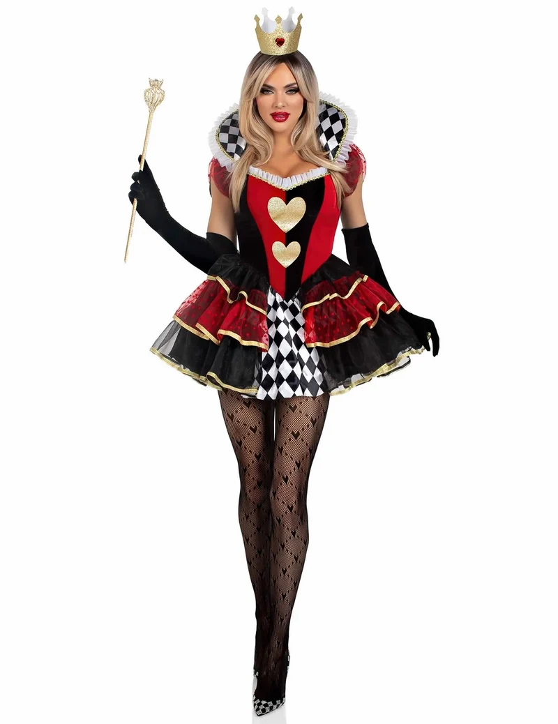 Sexy Herzkönigin Kostüm für Damen
