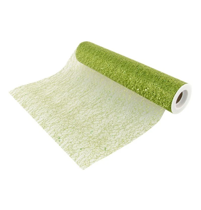 Grüner Tischläufer Glitter 5m