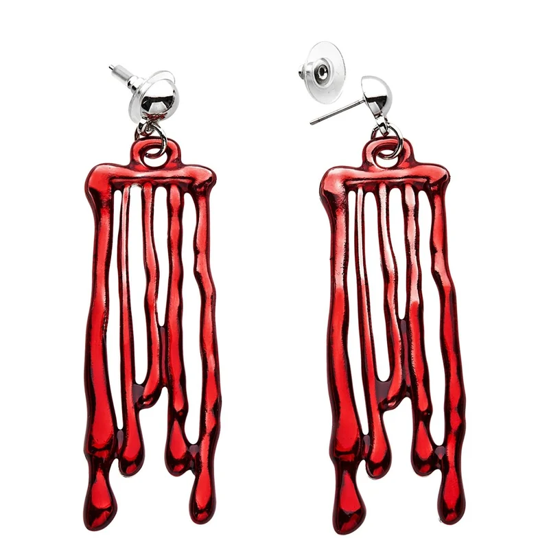 Halloween Ohrringe Rotes Blut