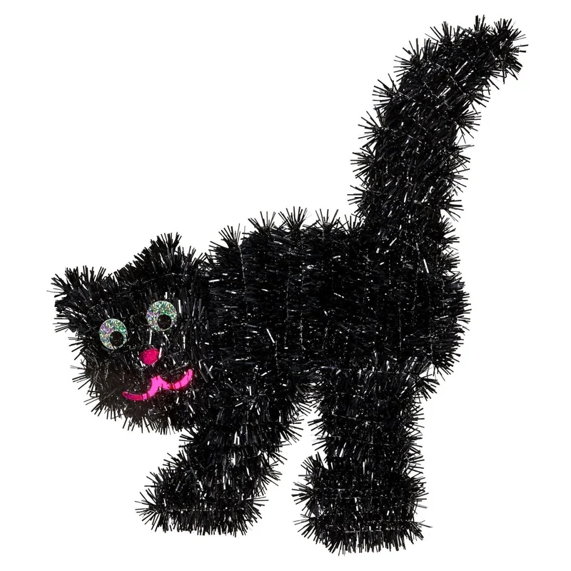 Halloween Türschild Schwarze Katze 36cm