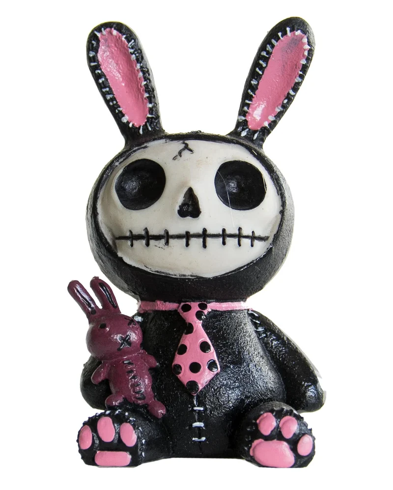 Furrybones Figur - Black Bun Bun klein
