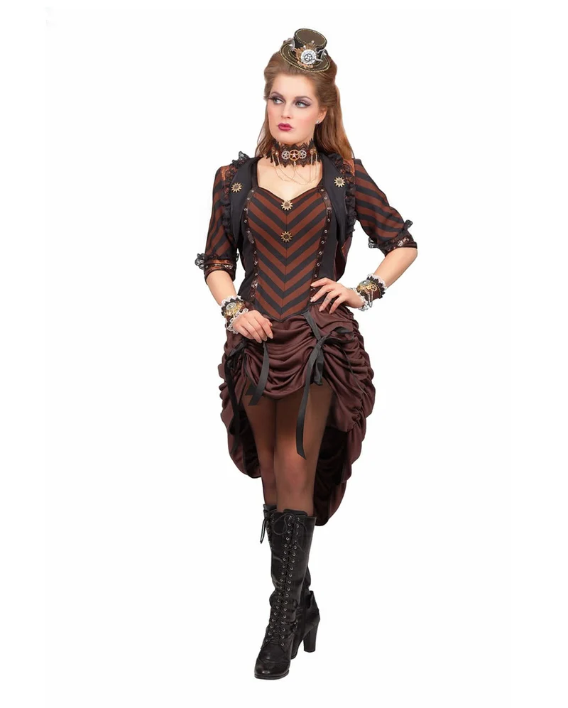 Steampunk Kleid mit Bolero