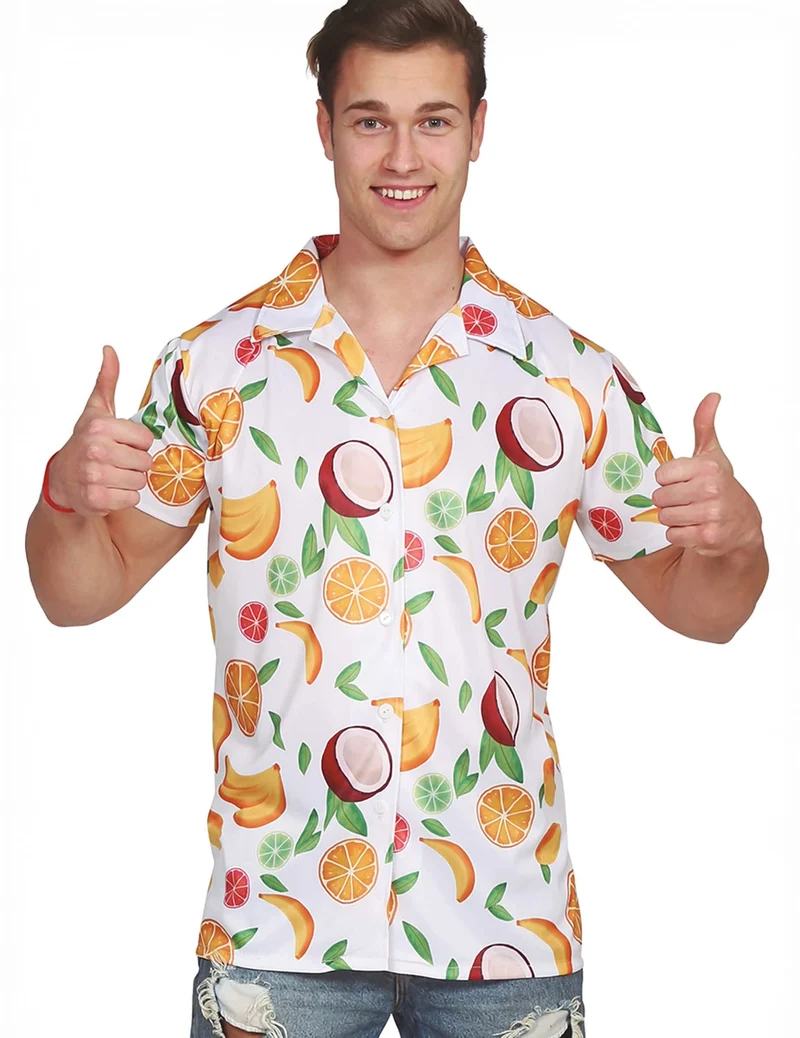 Hawaiihemd Exotische Früchte für Erwachsene