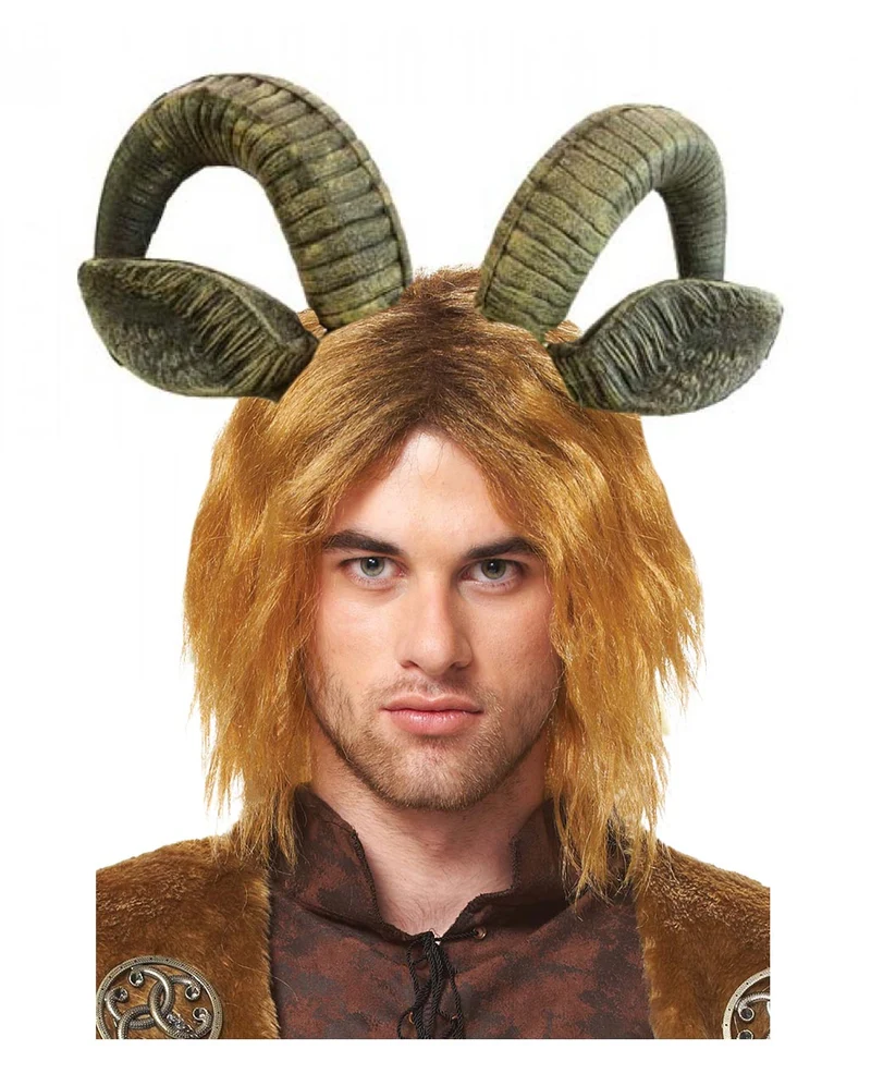 Steinbock Hörner Haarreif mit Ohren