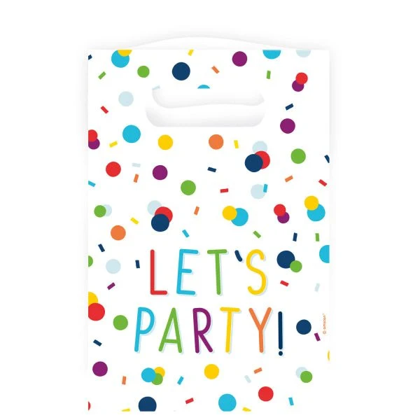 Bunte Sharing Bags Dots 23,6cm 8Stück