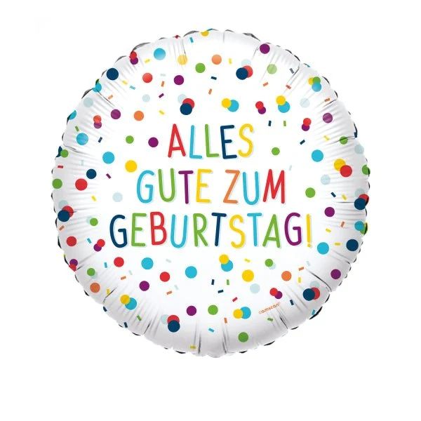 Bunter Heliumballon Alles Gute zum Geburtstag 43cm