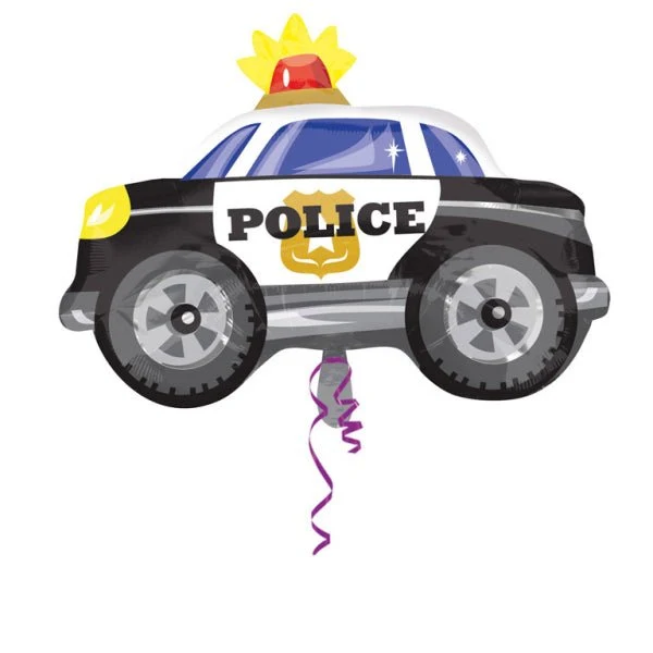 Polizei Helium Ballon Auto Leer 60cm