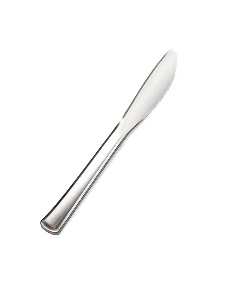 Einweg Messer Silber 12 St.