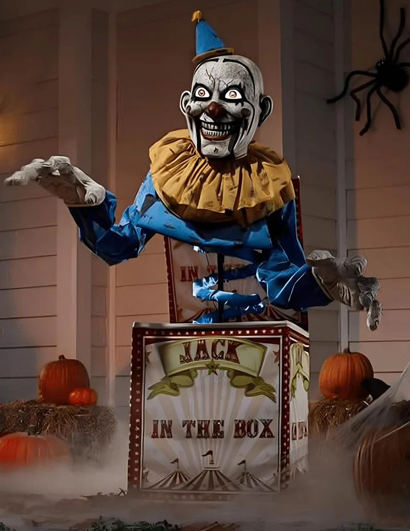 "Jack the Box" - Animierte Clown-Dekoration, 180 cm hoch