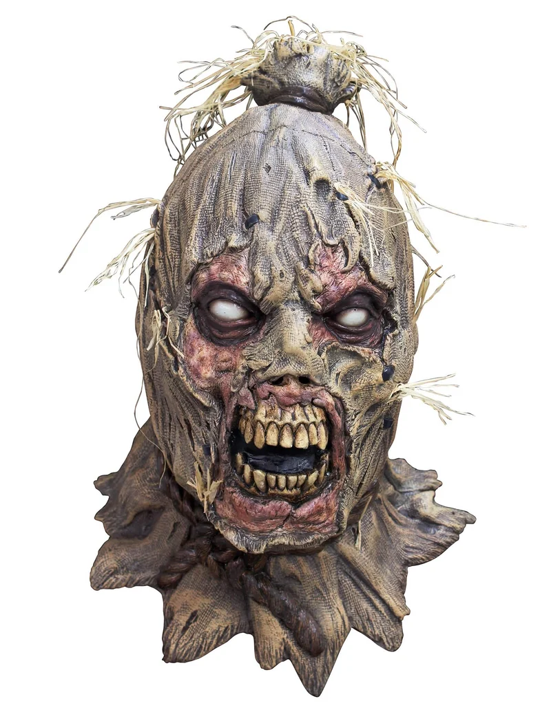 Vogelscheuche-Zombie Maske für Erwachsene