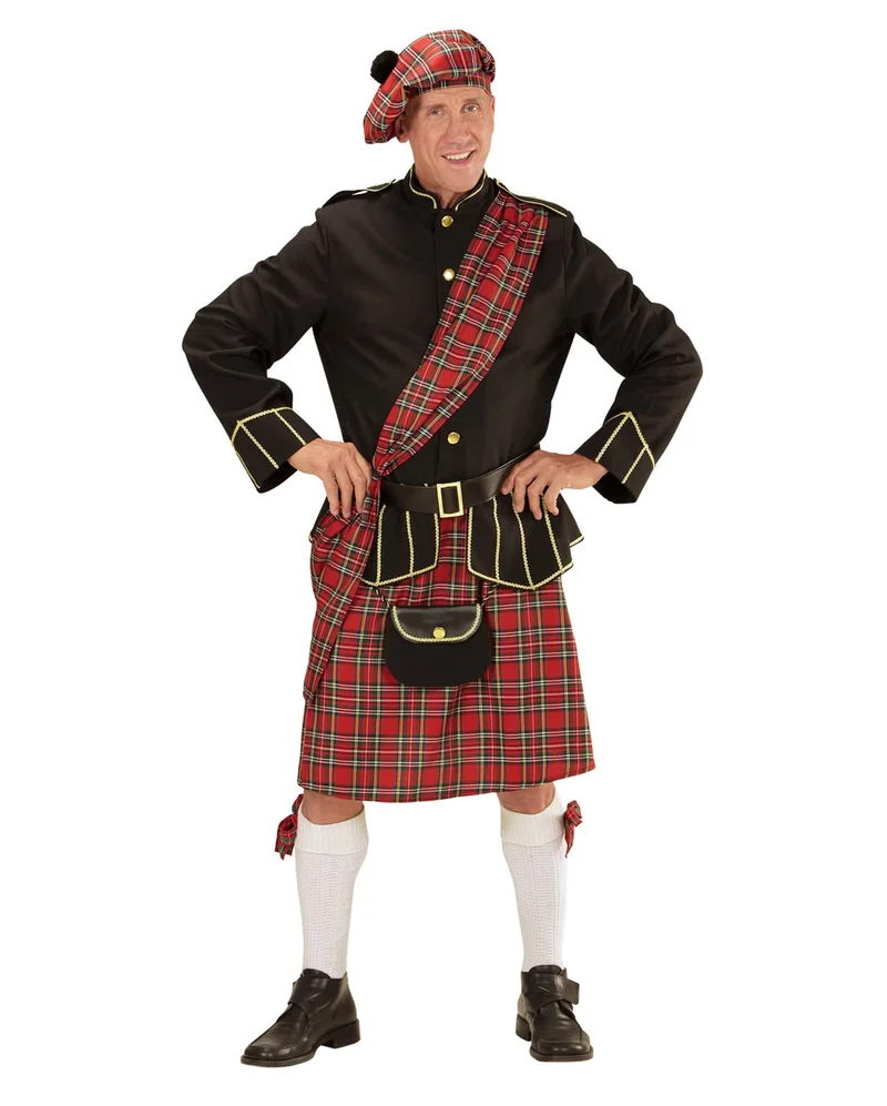 Highlander Schottenkostüm mit Tasche