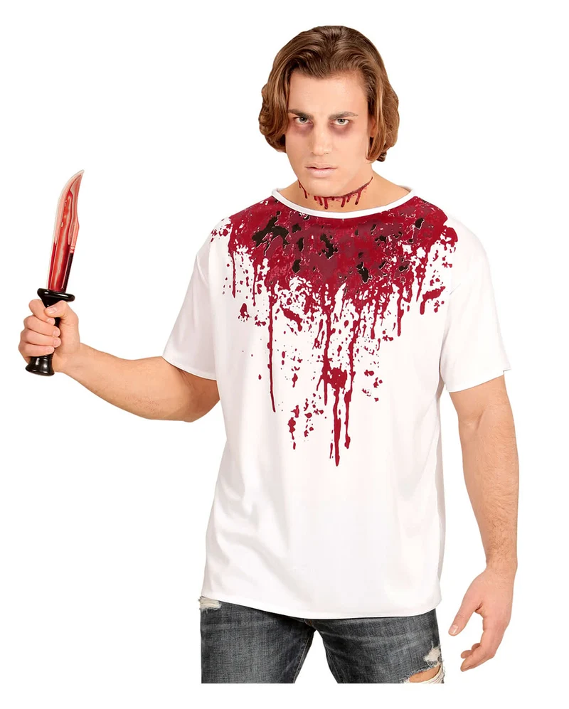 Blutverschmiertes T-Shirt