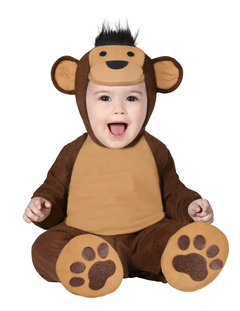 Affenbaby-Kostüm für Kleinkinder Tier-Verkleidung braun