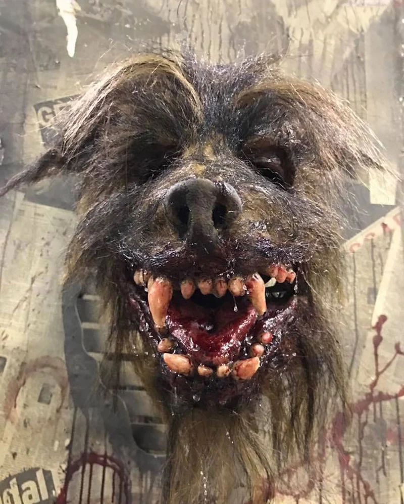 Blutige Nightslasher Werwolf Maske
