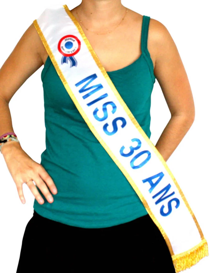 Schärpe Miss 30 Jahre