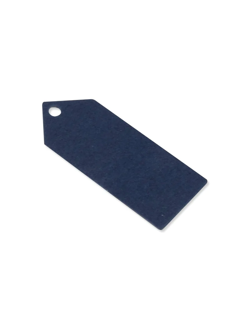 24 marineblaue gestanzte Etiketten 5 x 2 cm für Tischkarten