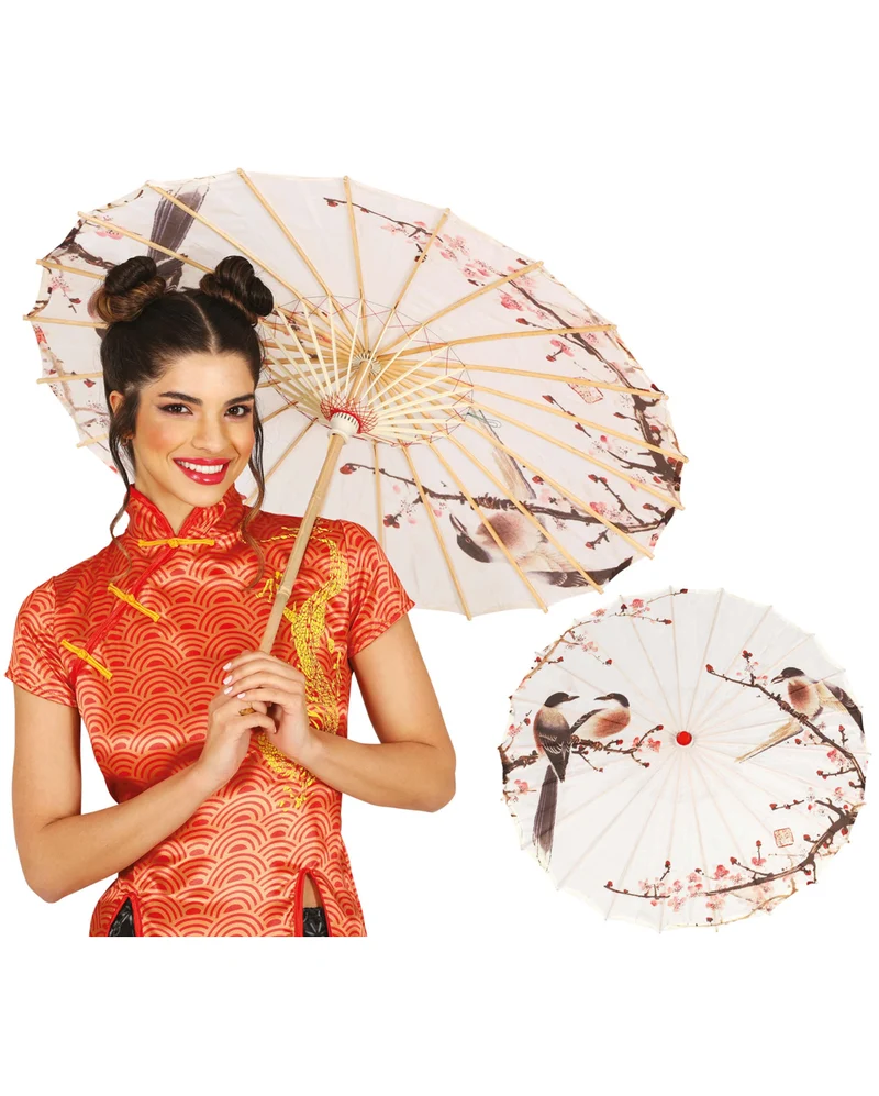 Reispapier Sonnenschirm asiatisch