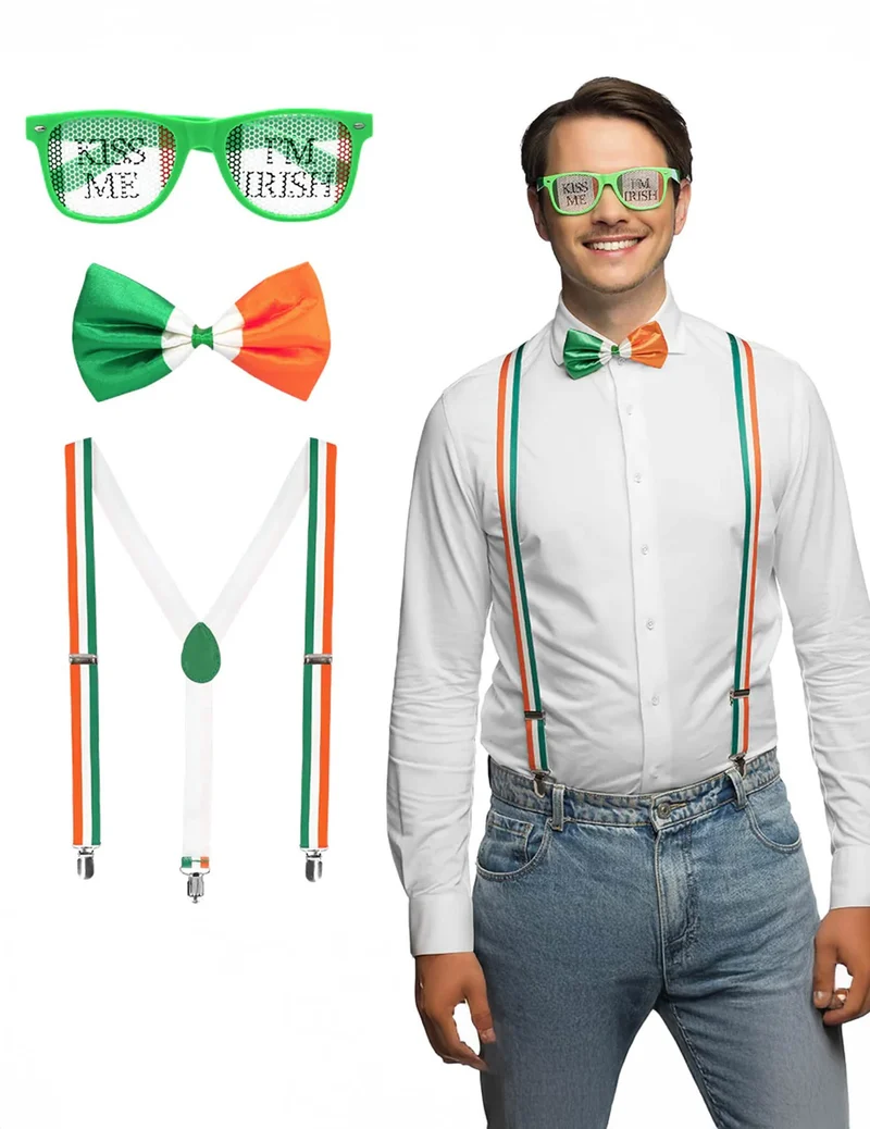 St. Patrick's Day Irisches Accessoire-Set für Erwachsene