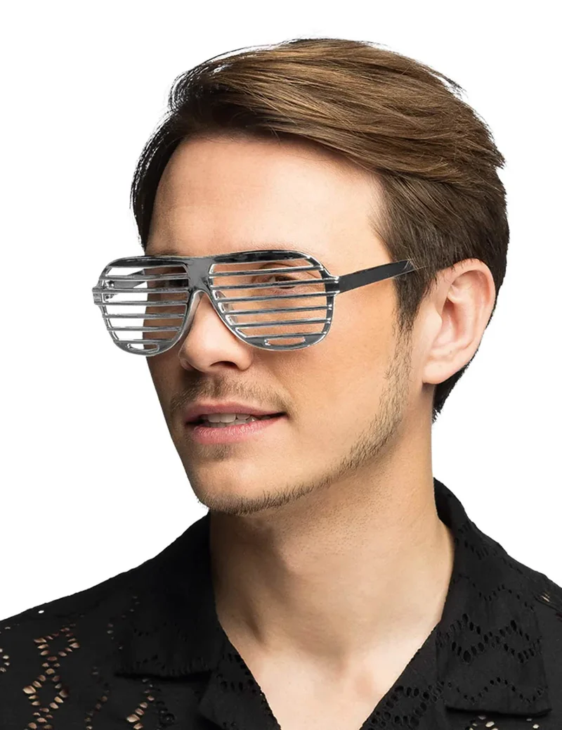 Silberne Shutter-Brille für Erwachsene
