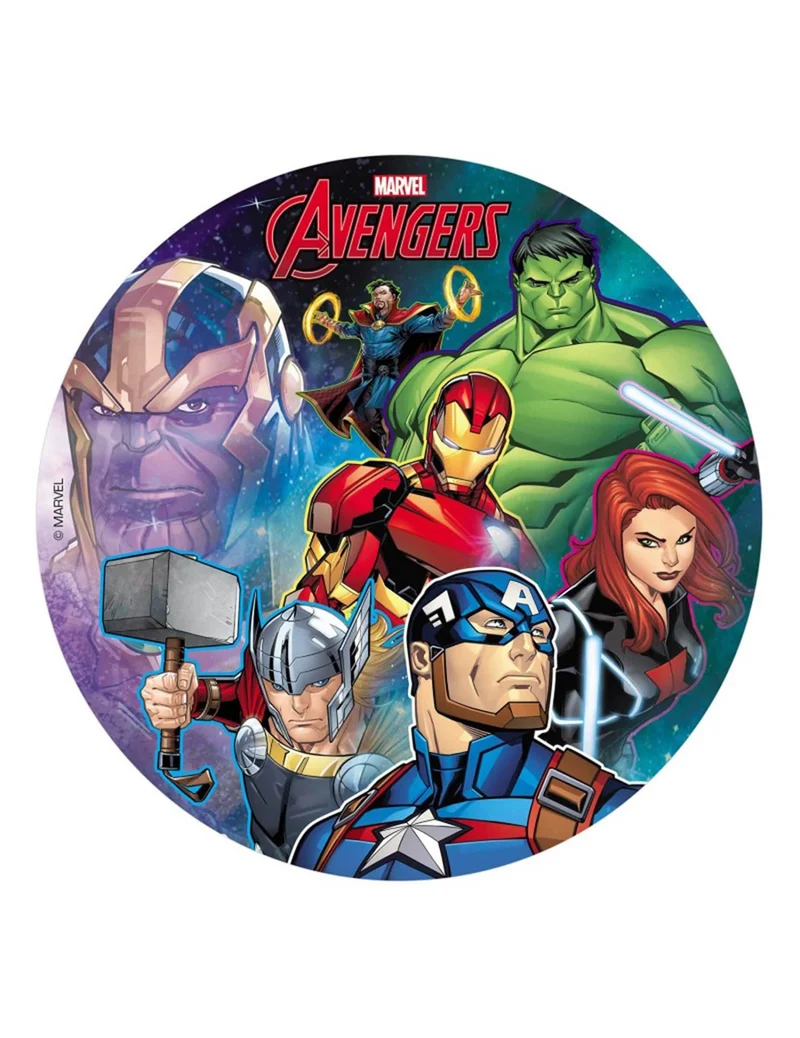 Avengers™ Tortenaufleger aus Oblate