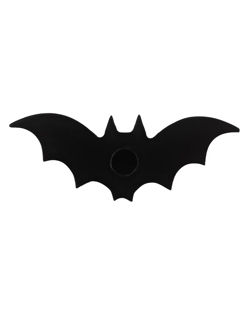 Schwarzer Fledermaus Kerzenständer