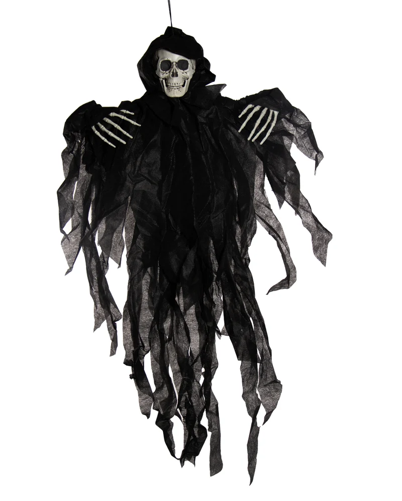 Schwarzes Hänge-Skelett 77cm